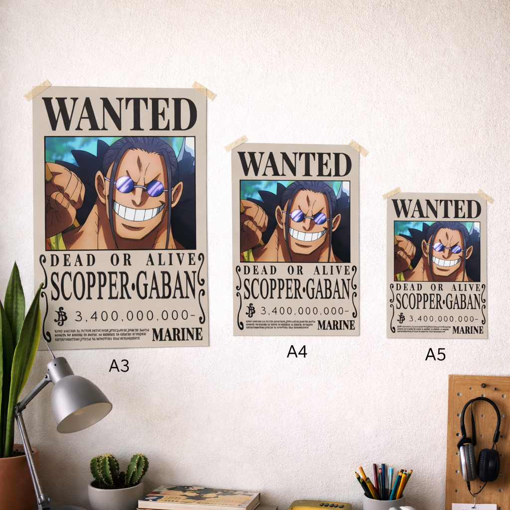 Scopper Gaban Wanted Poster