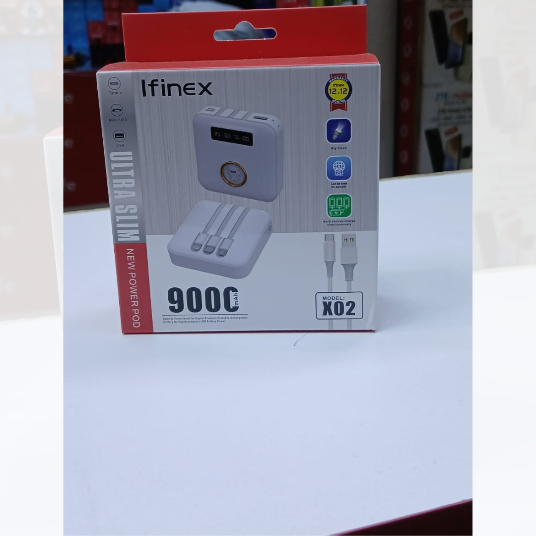Ifinex Ultra Slim Power Bank ā 9000mAh (Model X02)