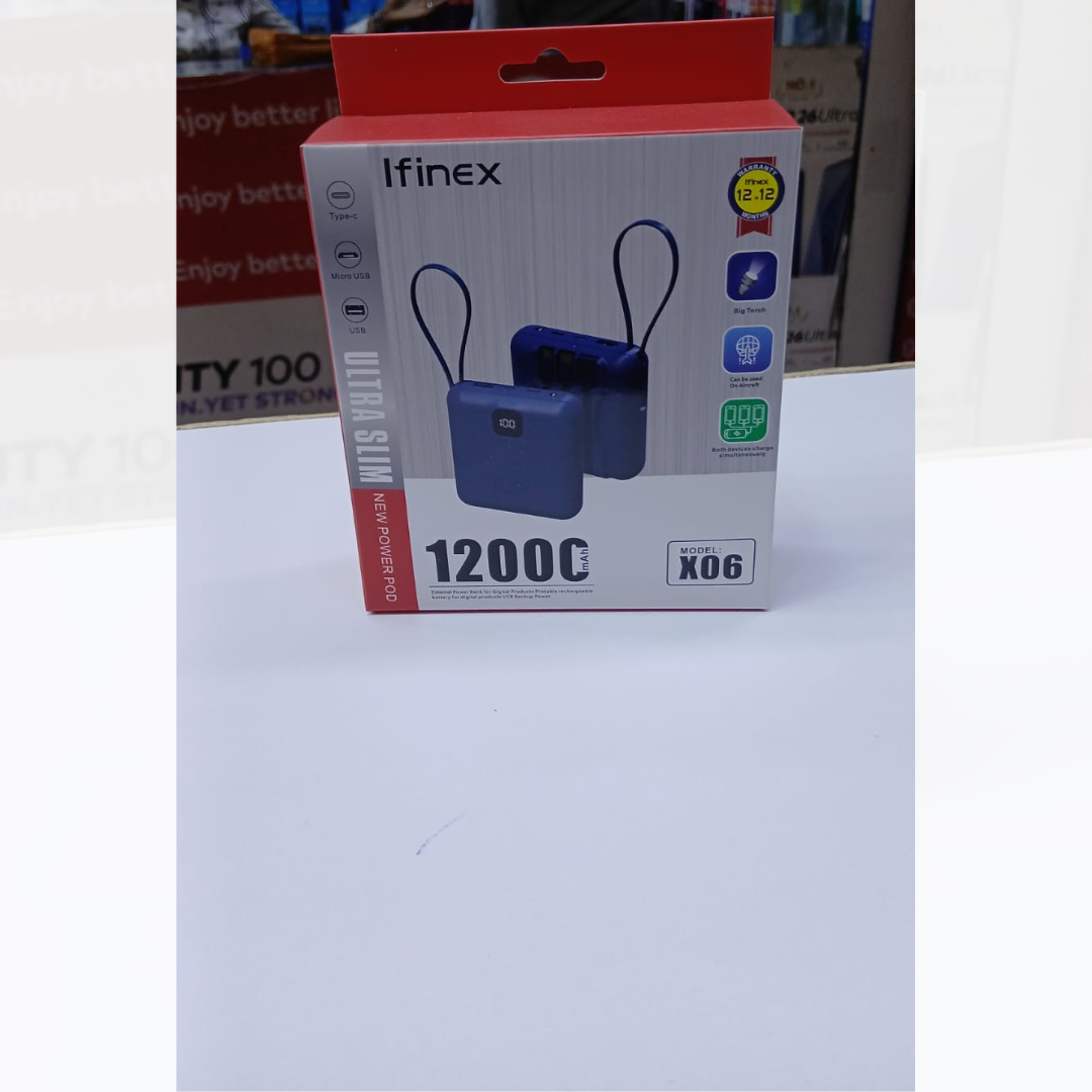 Ifinex Ultra Slim Power Bank β 12000mAh (Model X06)