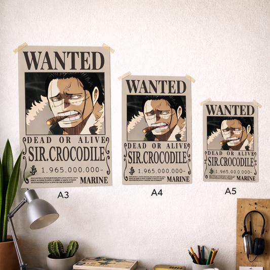 Sir Crocodile Wanted Poster