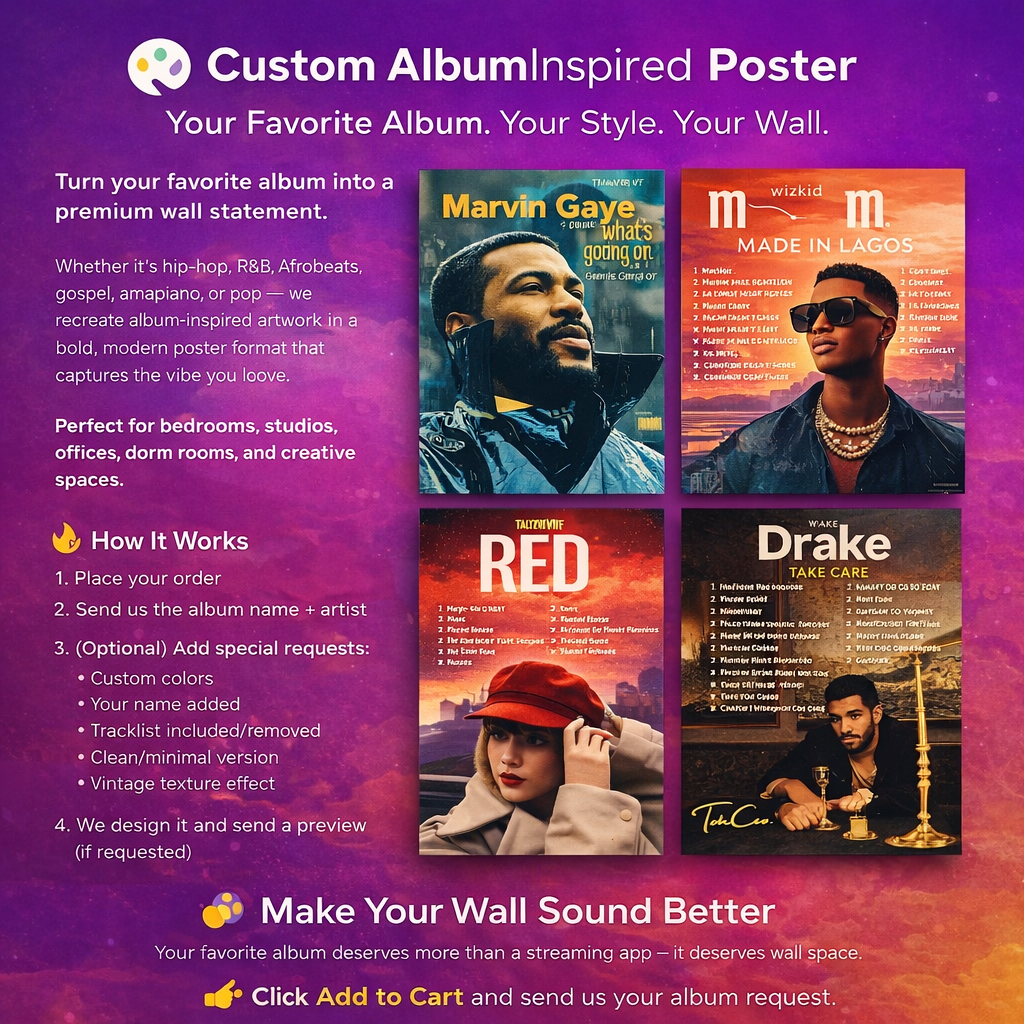 Custom Music Album Cover Art.