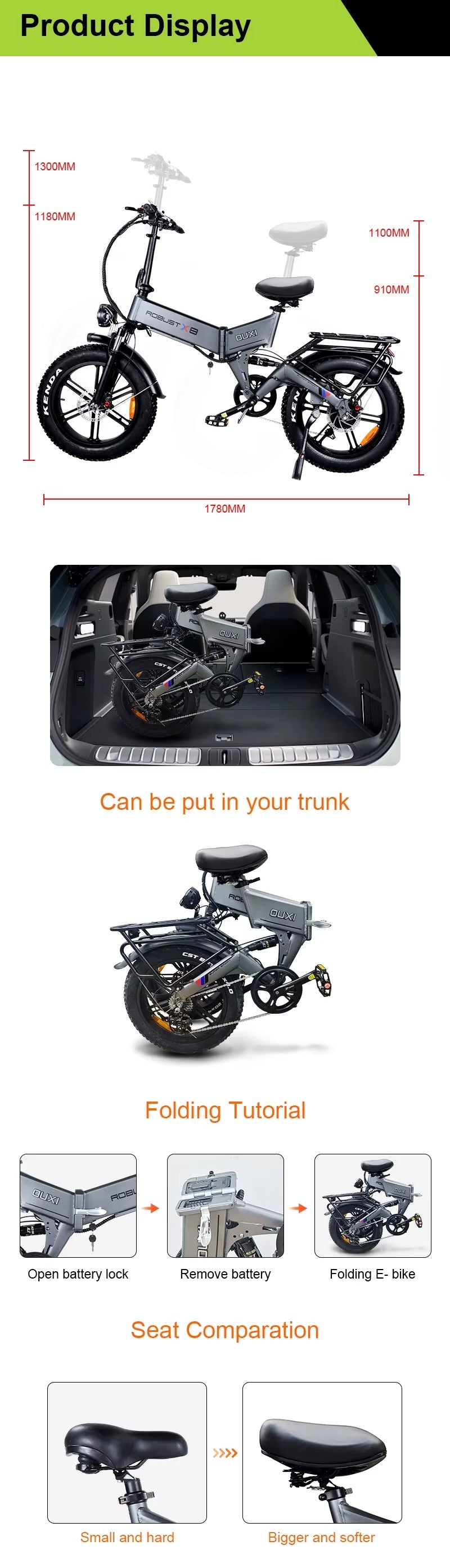 Robust X8 Foldable eBike